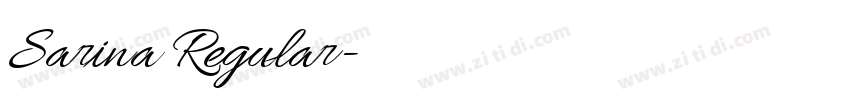 Sarina Regular字体转换 Sarina Regular字体转换